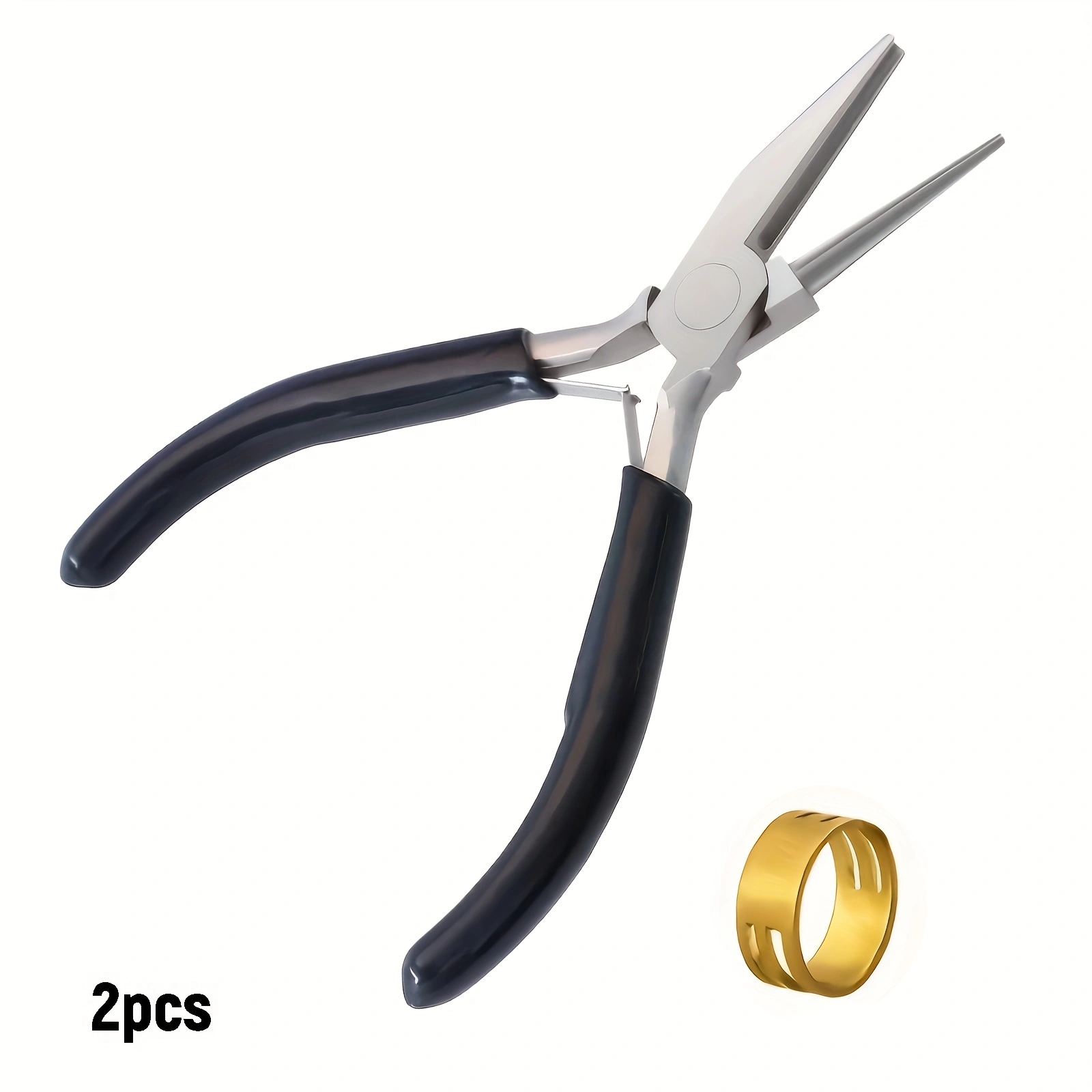 Jewelry Making Pliers Set - 2/1개의 검정색 뾰족 코 플라이어와 1개의