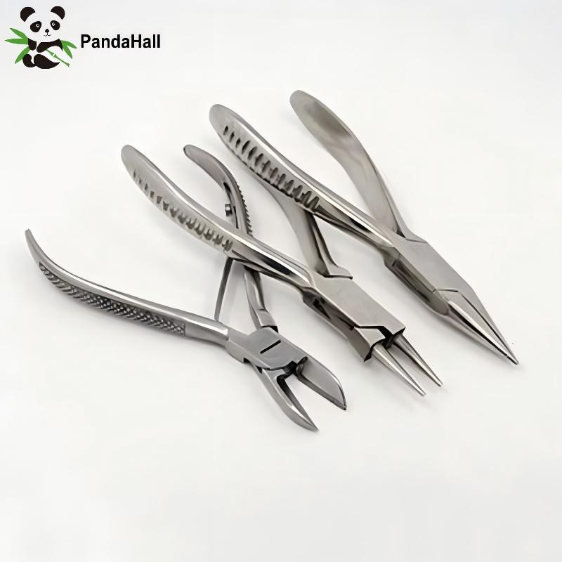Jewelry Making Pliers Set - 판다홀 3종 세트 탄소강 사이드 커팅