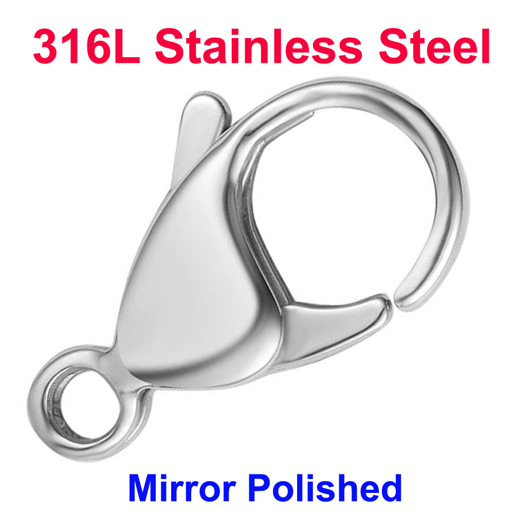 Jewelry Making Pins - 20/30/40 316L 스테인리스 스틸 로브스터 클래스프