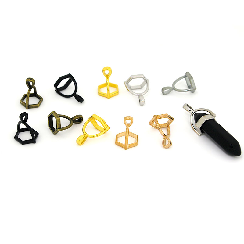 Jewelry Making Pins - 20Pcs 육각형 보석 모자 천연 석재