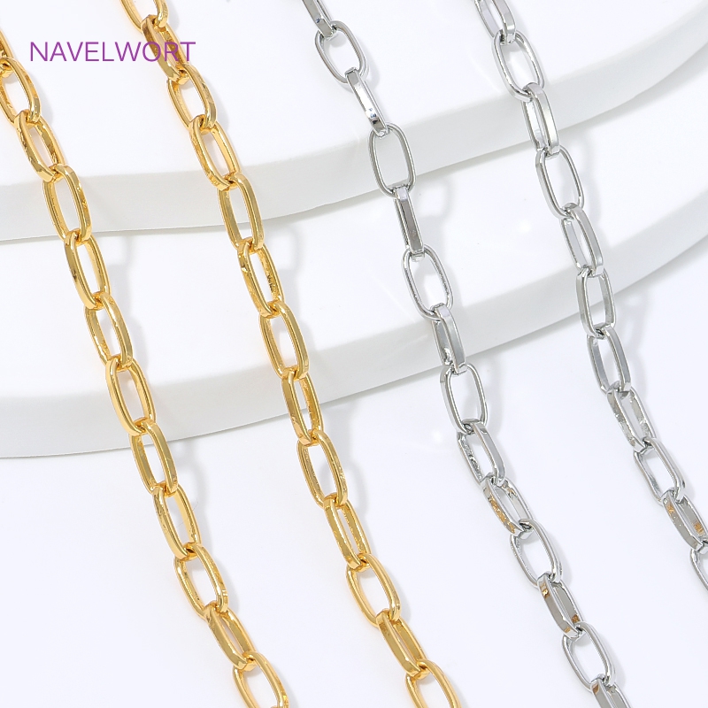 Jewelry Making Materials Wholesale - 도매 대량 체인 18K 금도금 황동