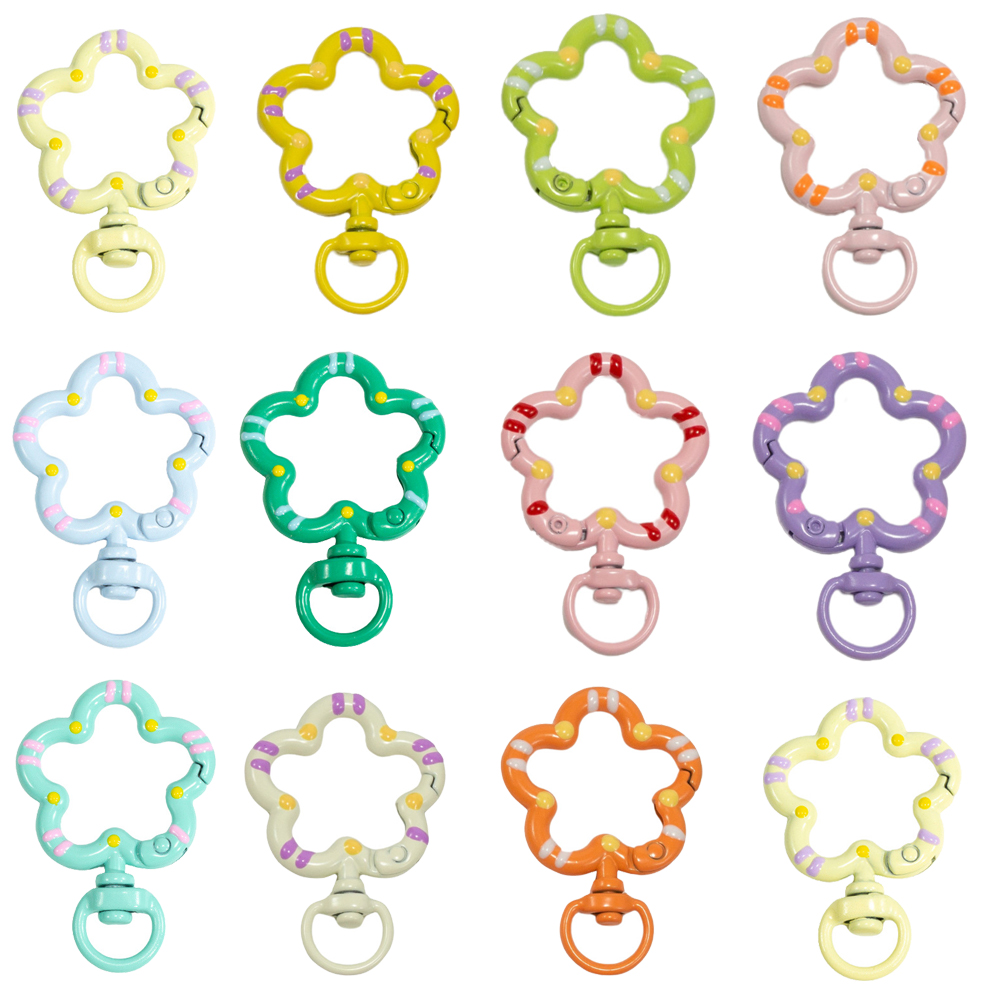 Jewelry Making Designs - 5pcs 꽃 금속 랍스터 클로 걸쇠