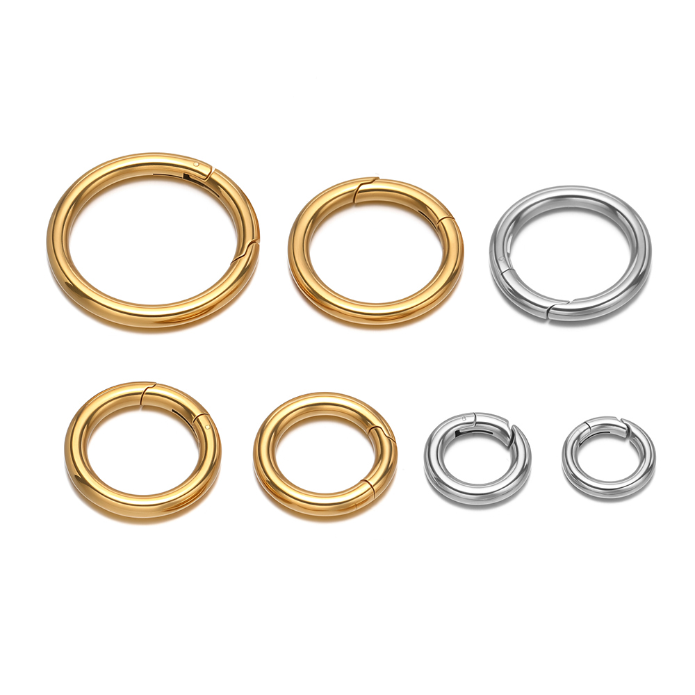 Jewelry Making Pins - 2개/세트 원형 스프링 클립 스테인리스 스틸