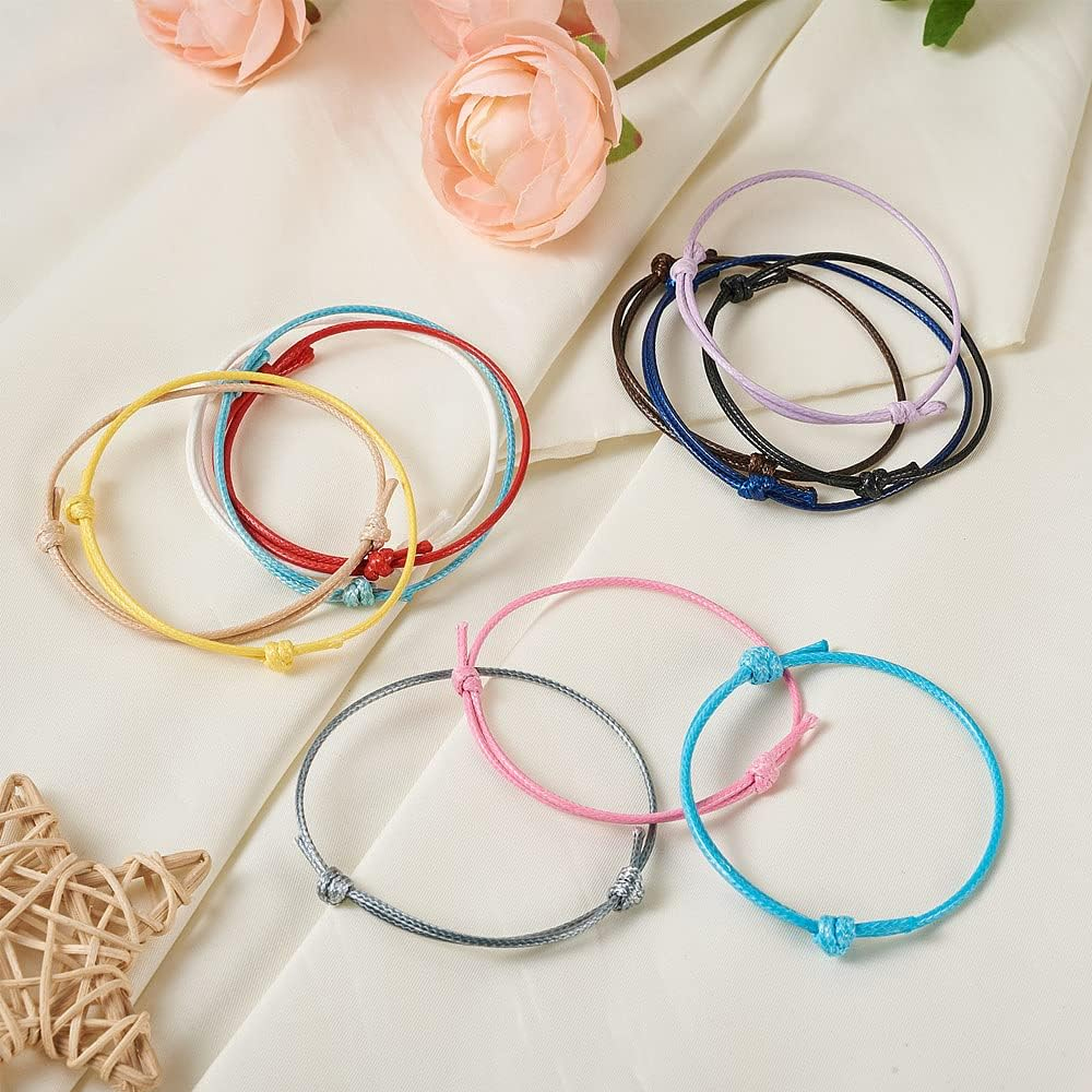Jewelry Making Wax - 100개 한국산 왁스 폴리에스터 코드 팔찌