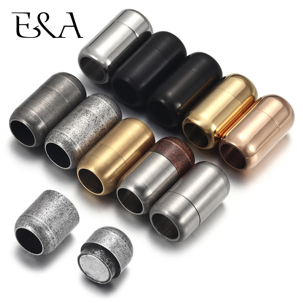 Jewelry Making Pins - 스테인레스 스틸 3mm-8mm 라운드 마그네틱 걸쇠