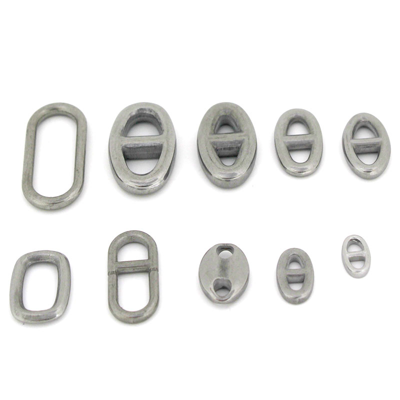 Jewelry Making Pins - 10개 스테인리스 스틸 이중 구멍 타원형