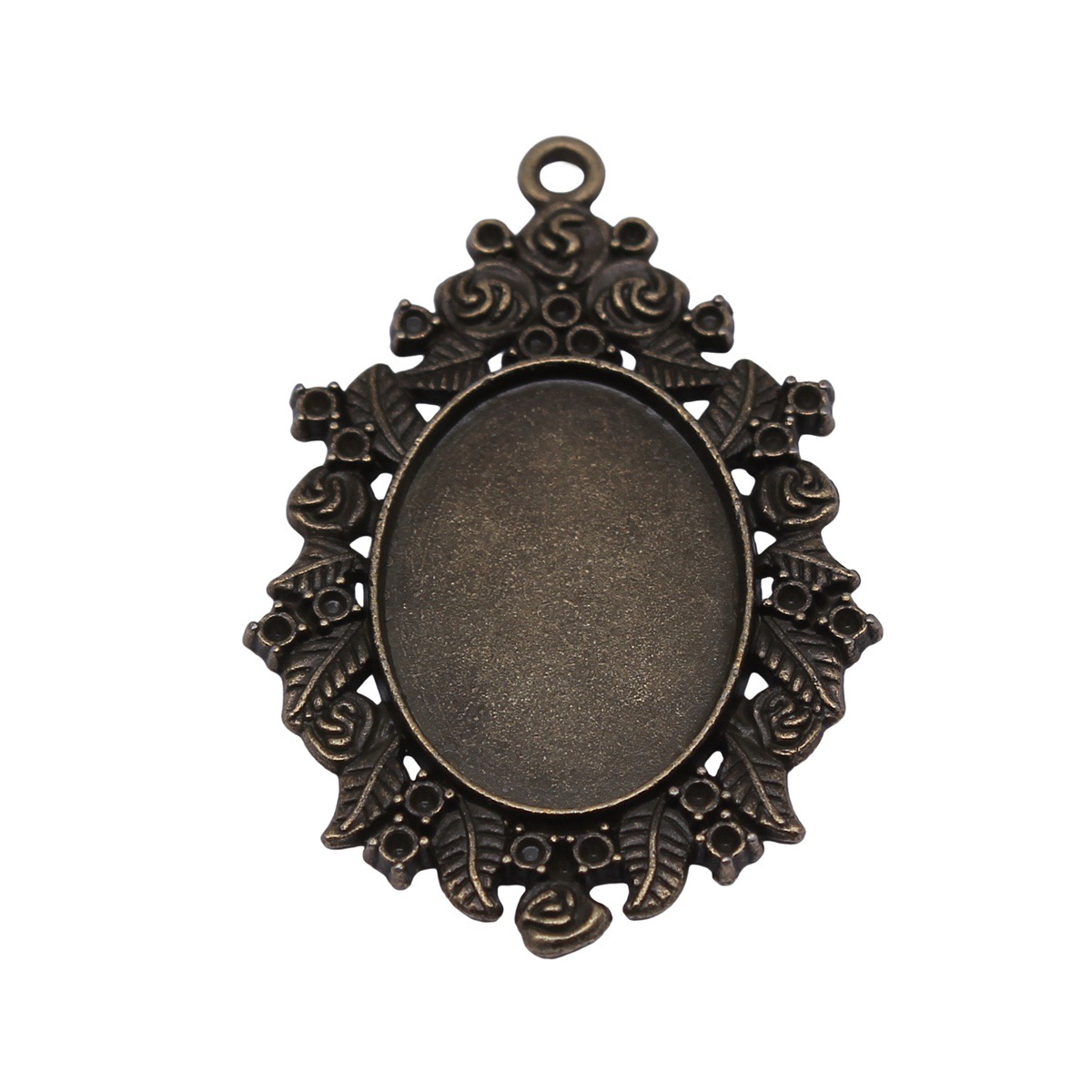 Pendant Blank Bezel - 18x25mm 베젤 트레이 세팅 합금 올빼미