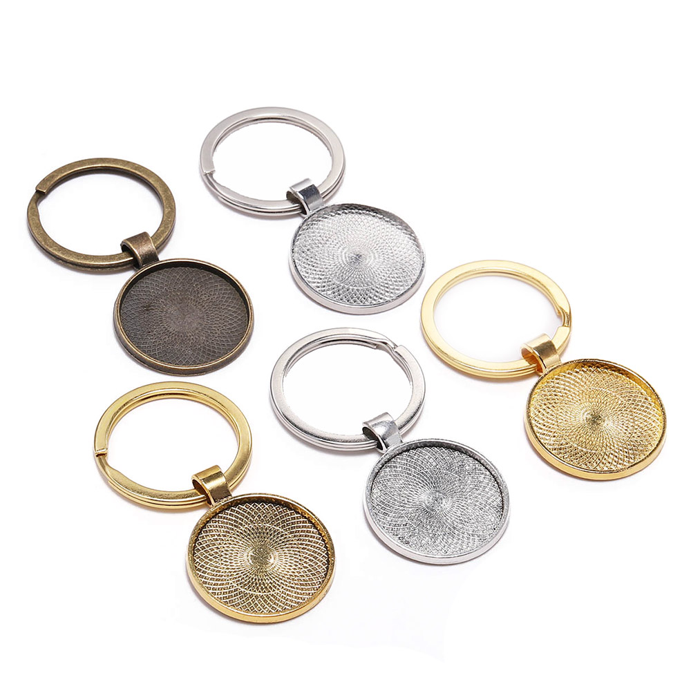 Pendant Blank Bezel - 펜던트 베젤이있는 5 개/몫 25mm 키
