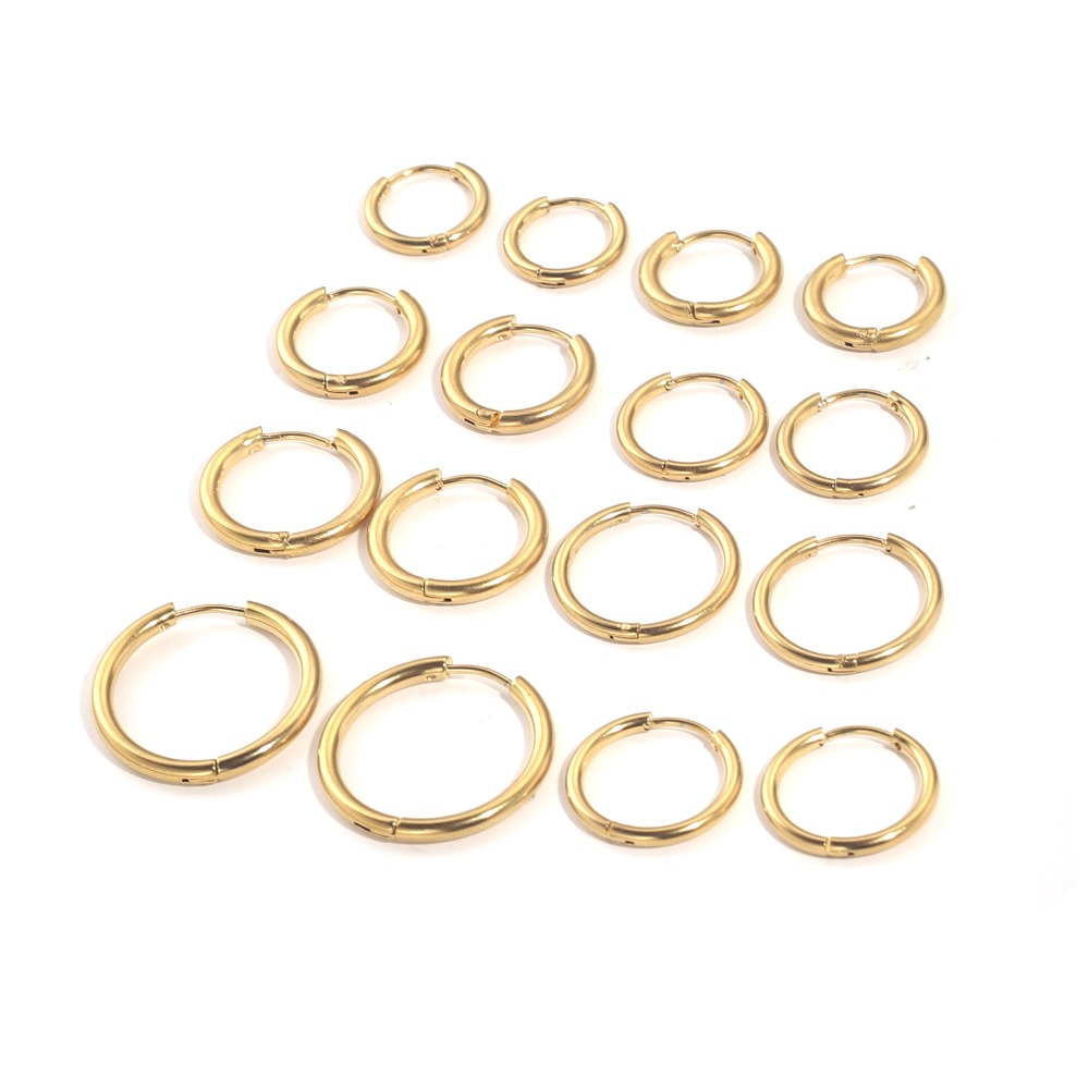 8-20mm 다양한 직경의 골드 색상 스테인리스 스틸  - Jewelry Making Materials Wholesale 리뷰 및 가격