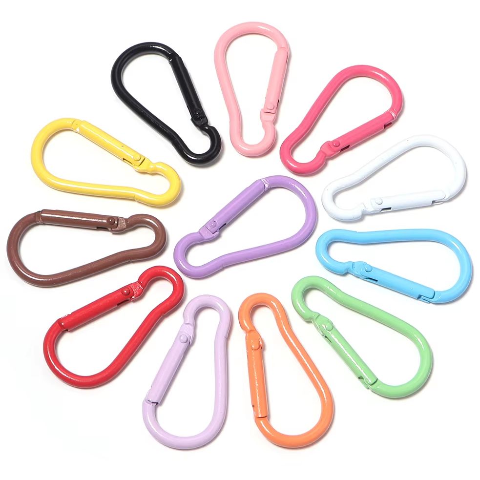 10pcs 알루미늄 조롱박 모양 스프링 걸쇠 열쇠고리  - Jewelry Making Designs 리뷰 및 가격
