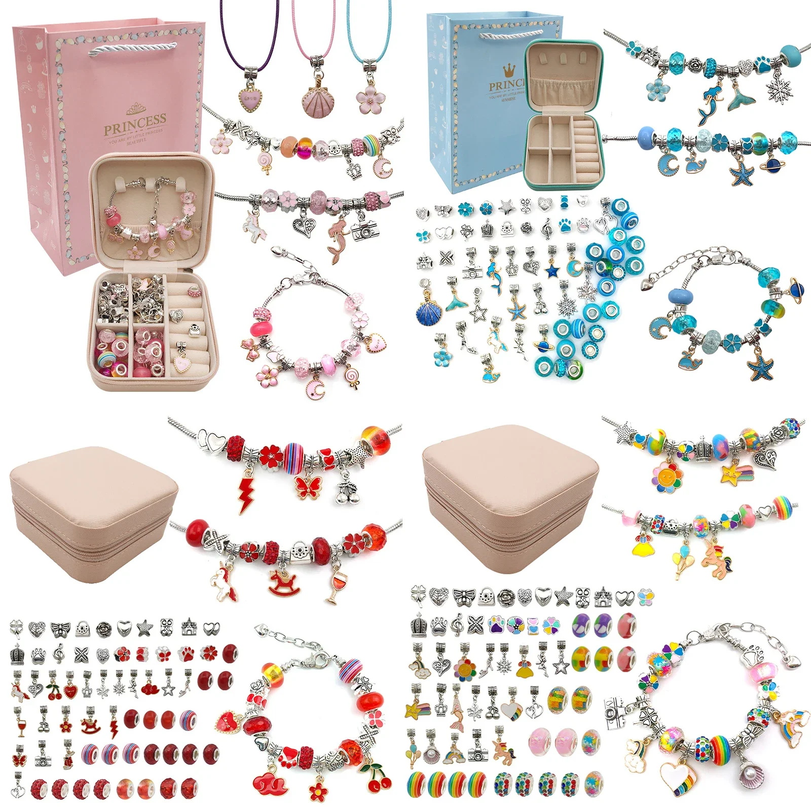 소녀용 부적 팔찌 제작 키트, 선물 상자, 6-12 소 - Jewelry Making Kits For Kids 리뷰 및 가격