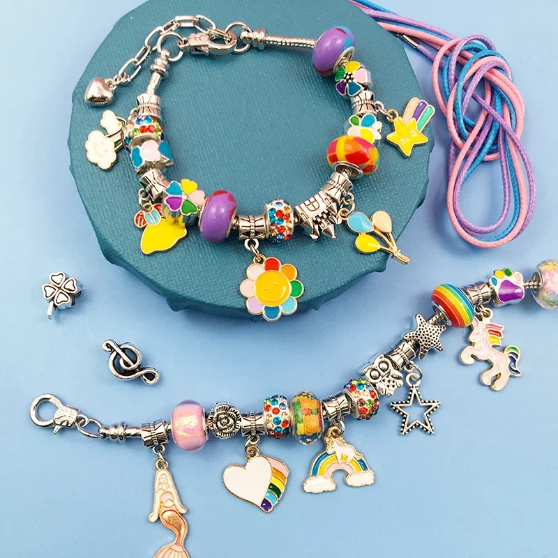 소녀용 부적 팔찌 제작 키트, 선물 상자, 6-12 소 - Jewelry Making Kits For Kids 리뷰 및 가격