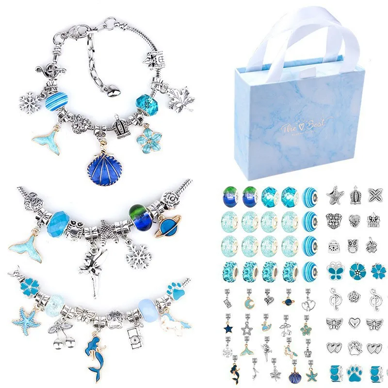 소녀용 부적 팔찌 제작 키트, 선물 상자, 6-12 소 - Jewelry Making Kits For Kids 리뷰 및 가격