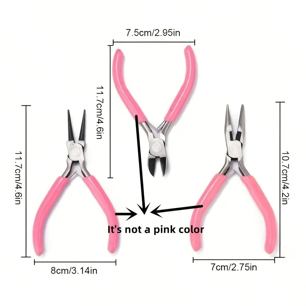 1세트 시니어용 제작 도구 세트, 둥근 코형, 뾰족한  - Jewelry Making Pliers Set 리뷰 및 가격