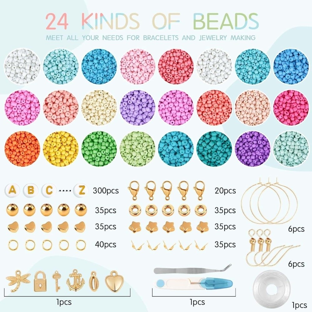 28+2 그리드형 보석 만들기 DIY 팔찌 폰 스트랩  - Jewelry Making Kits For Kids 리뷰 및 가격
