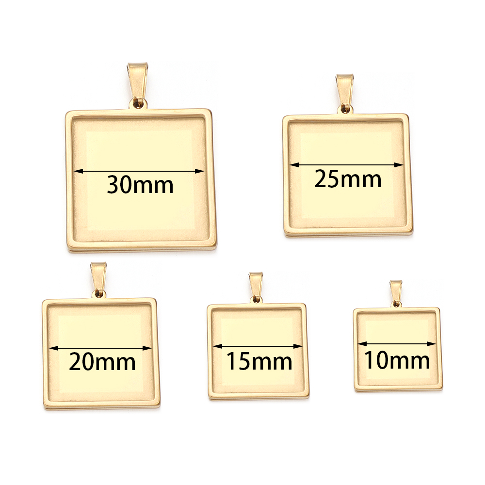 2개입 스테인리스 스틸 10 15 20 25 30mm  - Pendant Blank Bezel 리뷰 및 가격