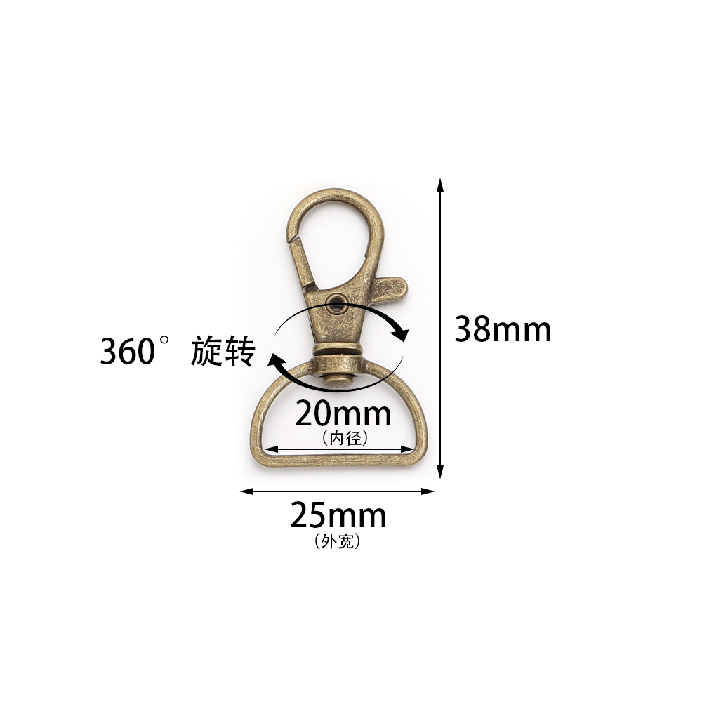 10개/세트 금속 회전식 클래스프 D링 랜야드 스냅 훅 - Jewelry Making Designs 리뷰 및 가격