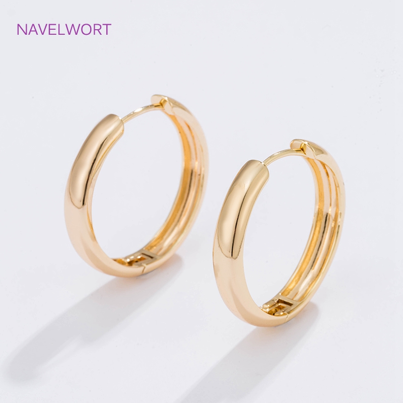 6가지 사이즈의 금도금 원형 후프 귀걸이 여성용 선물, - Jewelry Making Designs 리뷰 및 가격