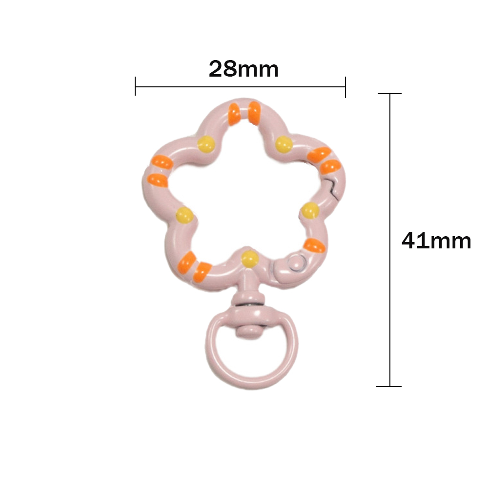 5pcs 꽃 금속 랍스터 클로 걸쇠 회전 매는 밧줄 트 - Jewelry Making Designs 리뷰 및 가격