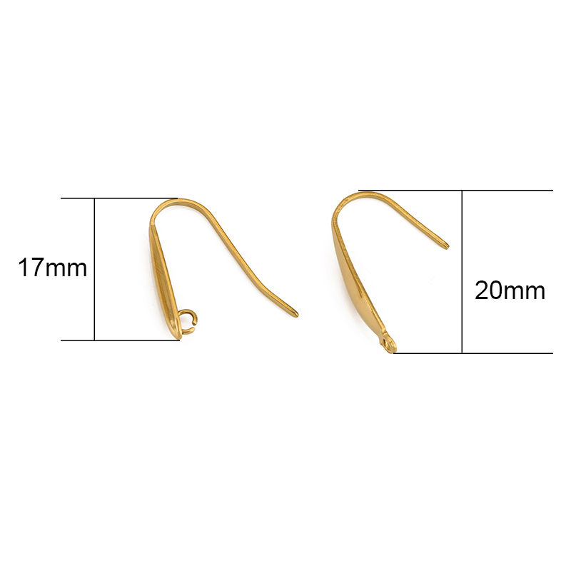 10pcs 절대 페이드 스테인레스 스틸 귀걸이 후크 와 - Jewelry Making Designs 리뷰 및 가격