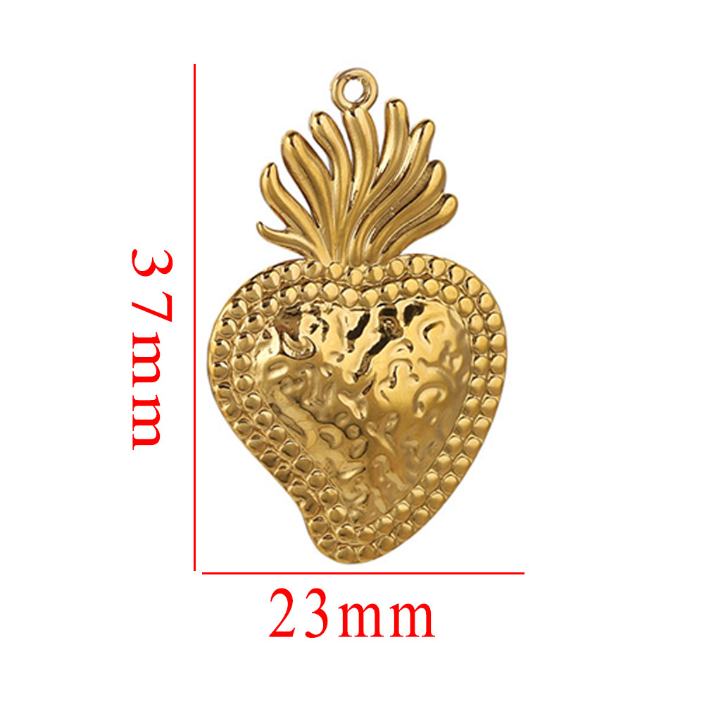 5개 스테인리스 스틸 하트 태양 참 장식품 금도금 PV - Jewelry Making Materials Wholesale 리뷰 및 가격