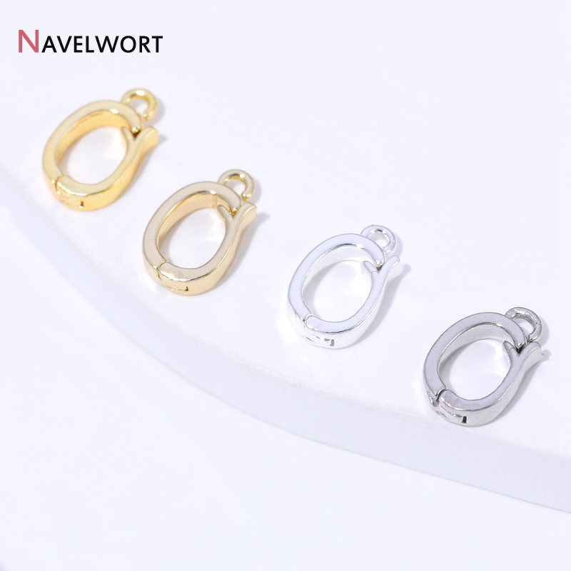 14K/18K 금도금 황동 금속 힌지형 목걸이 장식품, - Jewelry Making Pins 리뷰 및 가격