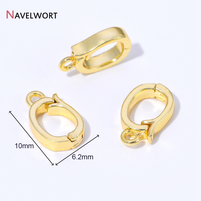 14K/18K 금도금 황동 금속 힌지형 목걸이 장식품, - Jewelry Making Pins 리뷰 및 가격