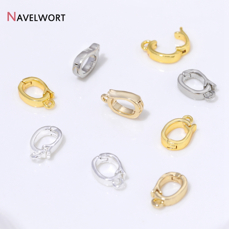 14K/18K 금도금 황동 금속 힌지형 목걸이 장식품, - Jewelry Making Pins 리뷰 및 가격