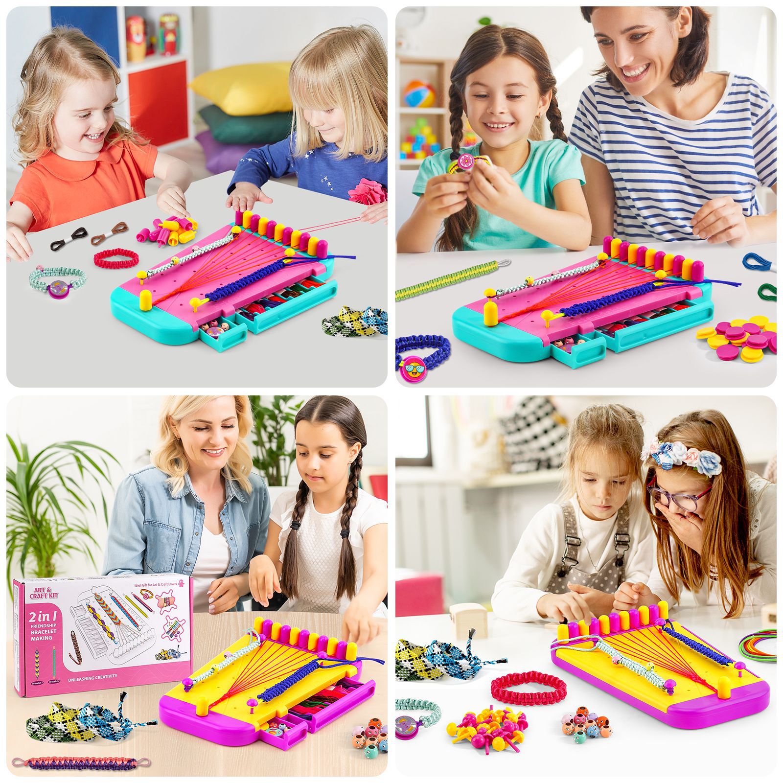 팔찌 만들기 키트 소녀를위한 장난감 우정 예술 공예 팔 - Jewelry Making Kits For Kids 리뷰 및 가격