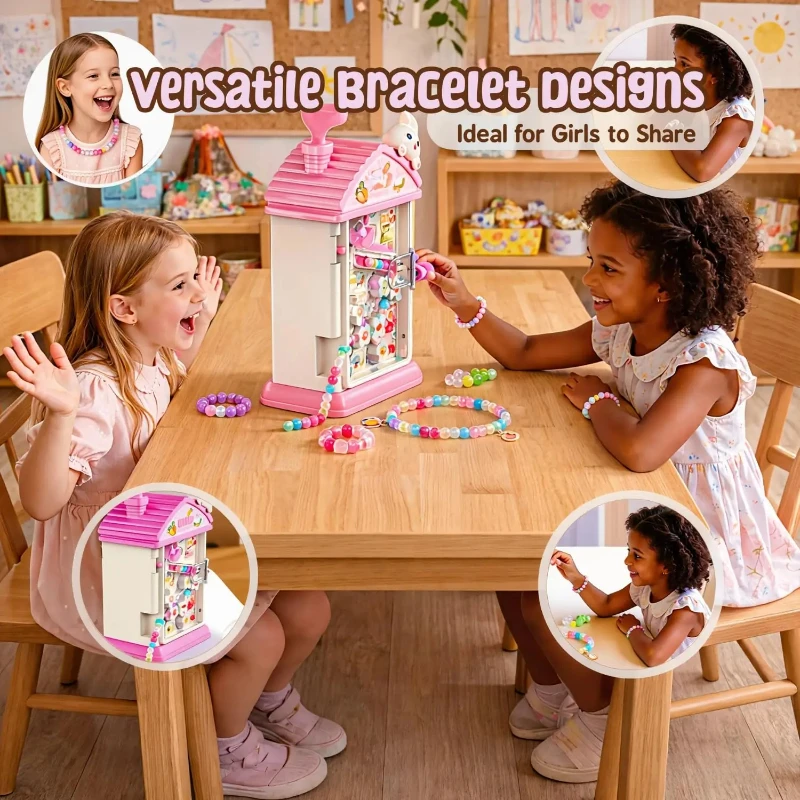 어린이용 자동 구슬 꿰기 기계 장난감 세트, 다채로운  - Jewelry Making Kits For Kids 리뷰 및 가격