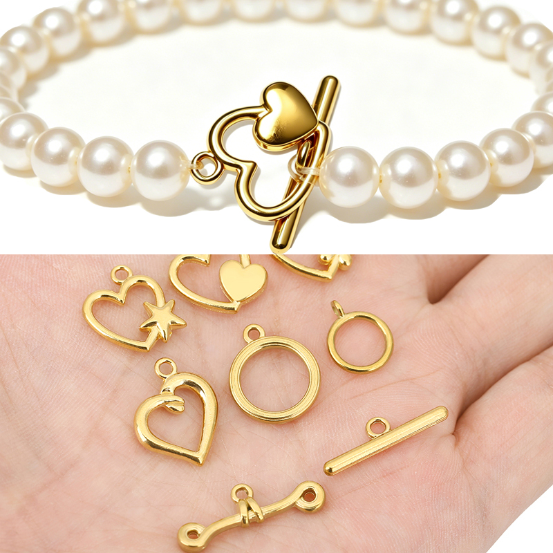 5세트 PVD 변색없는 스테인레스 스틸 OT 클래스프  - Jewelry Making Pins 리뷰 및 가격