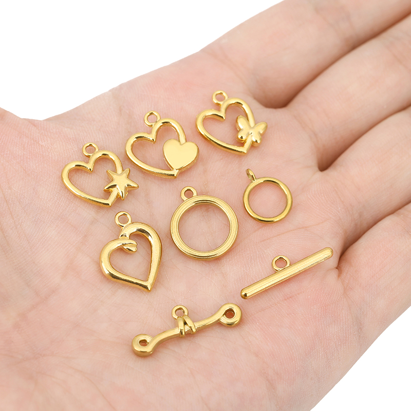 5세트 PVD 변색없는 스테인레스 스틸 OT 클래스프  - Jewelry Making Pins 리뷰 및 가격