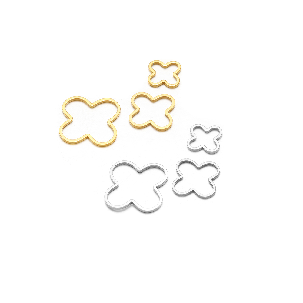 20/50pcs 네 잎 꽃 매력 DIY 수제 보석 결과 - Jewelry Making Materials Wholesale 리뷰 및 가격
