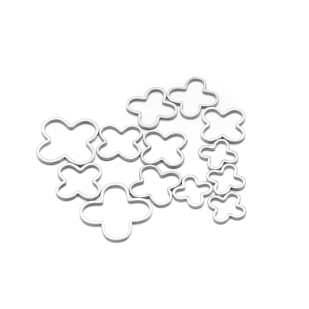 20/50pcs 네 잎 꽃 매력 DIY 수제 보석 결과 - Jewelry Making Materials Wholesale 리뷰 및 가격