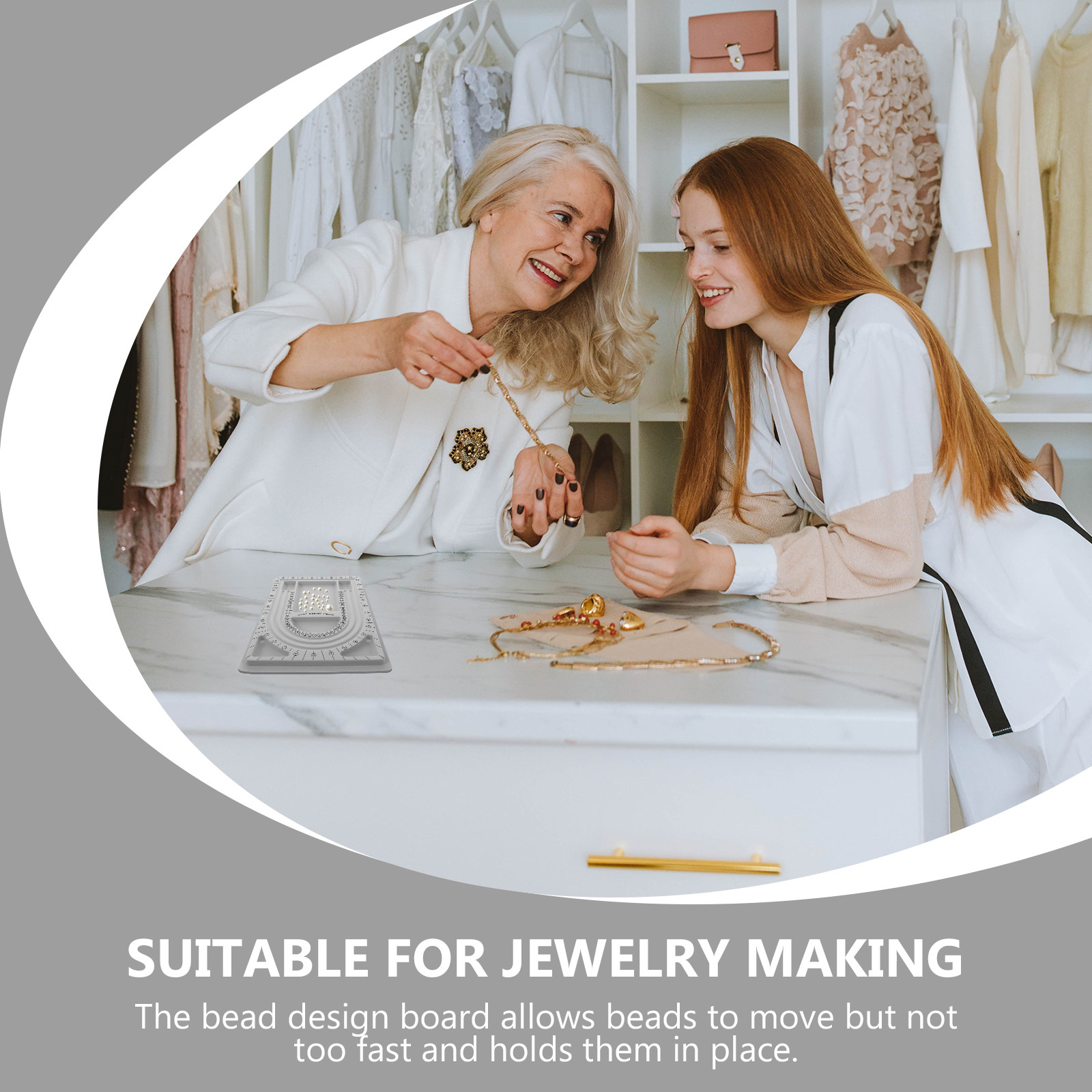2Pcs 비즈 디자인 보드 쥬얼리 만들기 트레이 목걸이 - Jewelry Making Designs 리뷰 및 가격