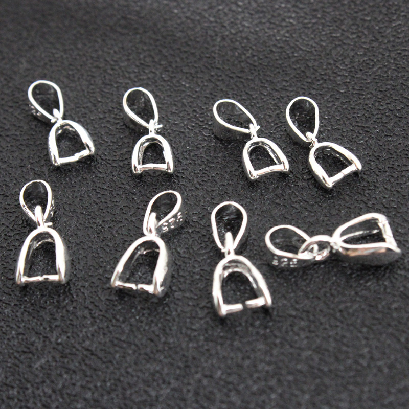 10Pcs 925 스털링 실버 도금 구리 펜던트 핀치  - Jewelry Making Pins 리뷰 및 가격