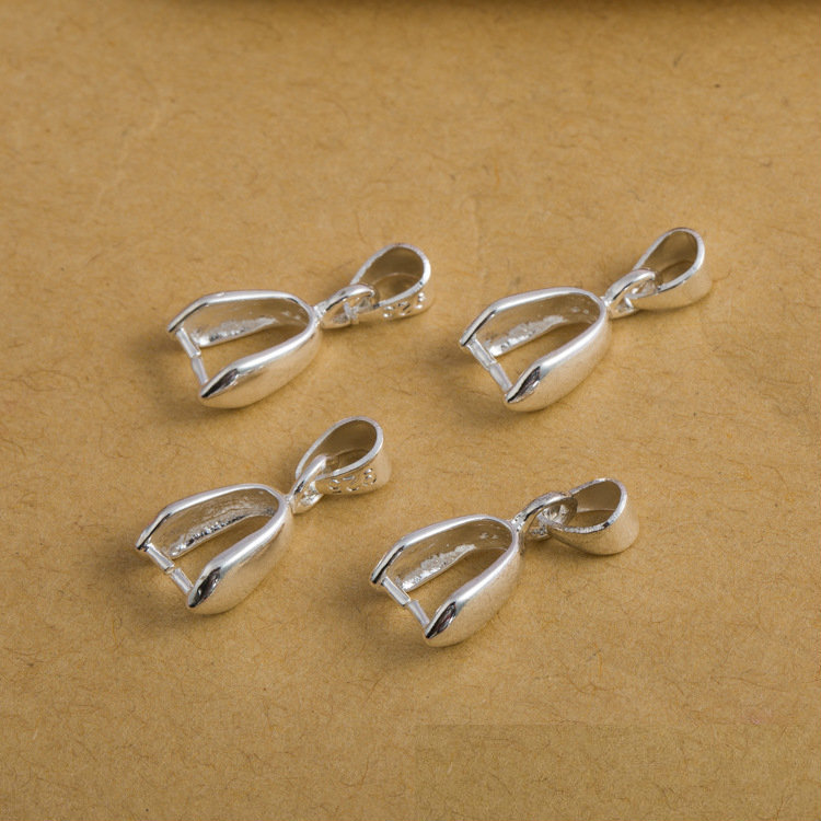 10Pcs 925 스털링 실버 도금 구리 펜던트 핀치  - Jewelry Making Pins 리뷰 및 가격
