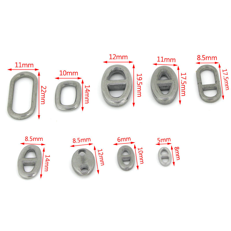 10개 스테인리스 스틸 이중 구멍 타원형 커넥터 참 장 - Jewelry Making Pins 리뷰 및 가격