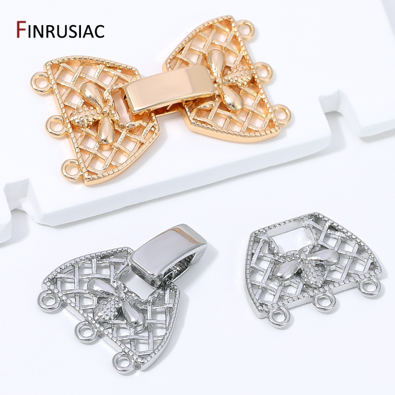 14K 금도금 황동 3열 진주 클래스프 커넥터 (쥬얼리 - Jewelry Making Designs 리뷰 및 가격