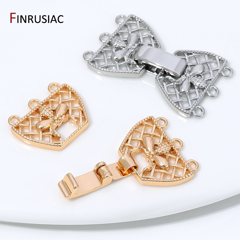 14K 금도금 황동 3열 진주 클래스프 커넥터 (쥬얼리 - Jewelry Making Designs 리뷰 및 가격