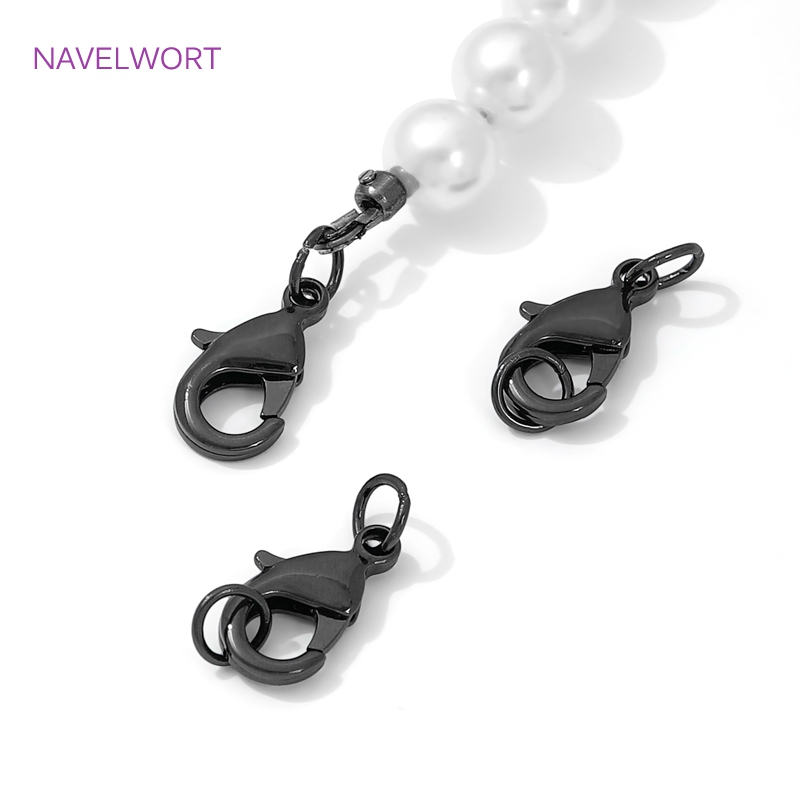 블랙 컬러 황동 랍스터 걸쇠 및 익스텐더 체인, 보석용 - Jewelry Making Designs 리뷰 및 가격