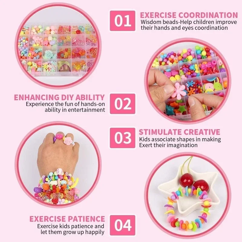 여아용 DIY 비즈 세트, 쥬얼리 제작 키트, 진주 비 - Jewelry Making Kits For Kids 리뷰 및 가격